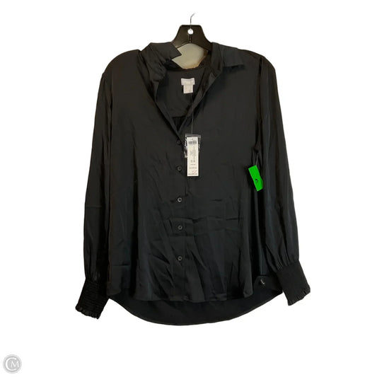 Top Long Sleeve By Chicos In Black, Size: S