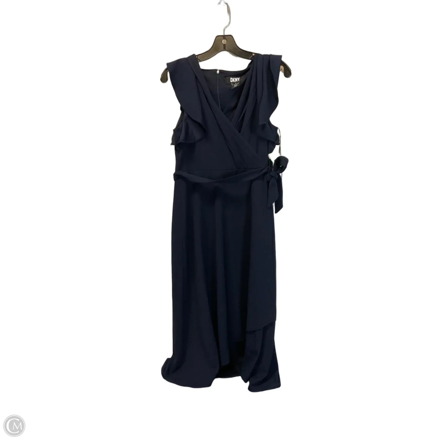 Dress Casual Maxi By Dkny In Navy, Size: 8