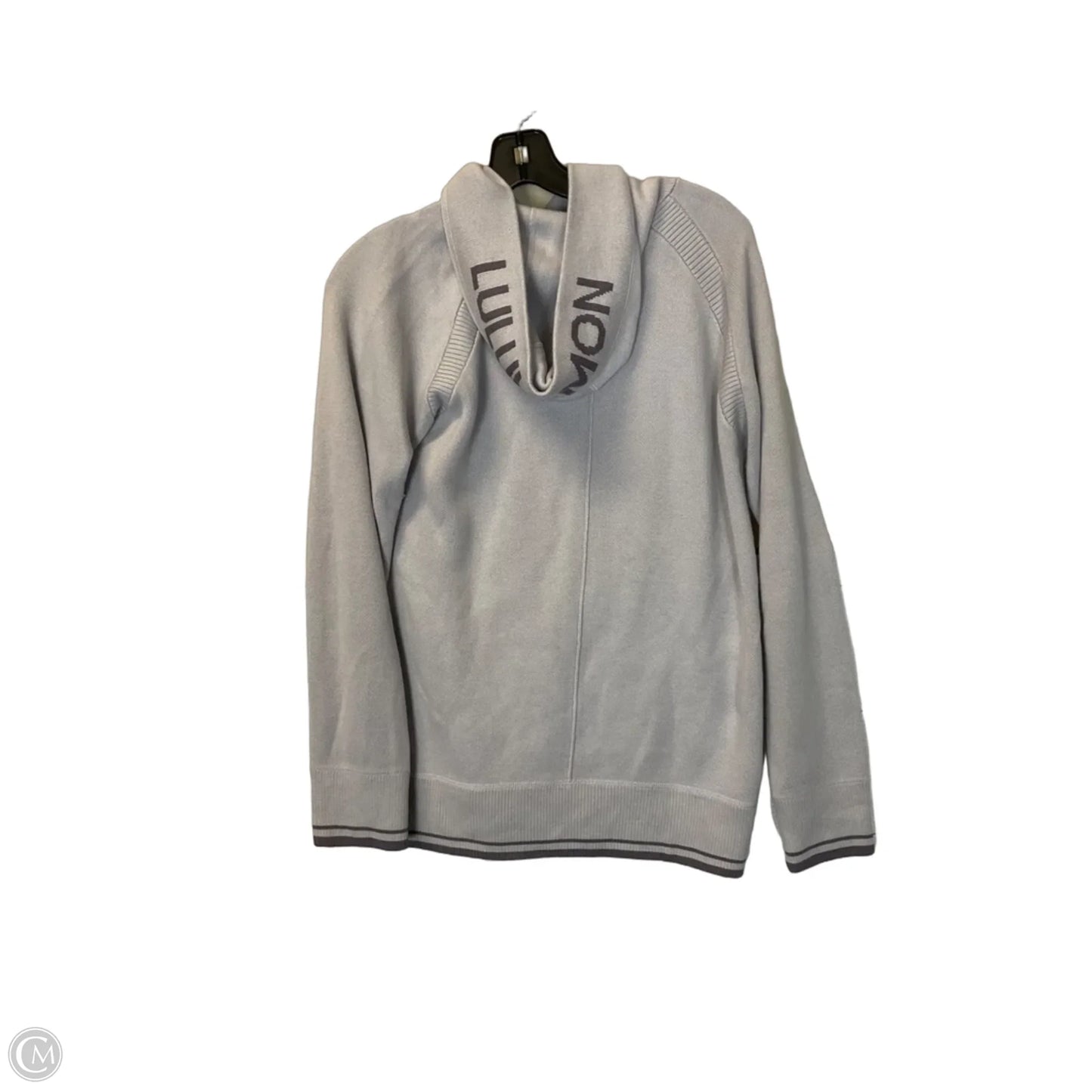 Sweatshirt Hoodie By Lululemon In Grey, Size: 4
