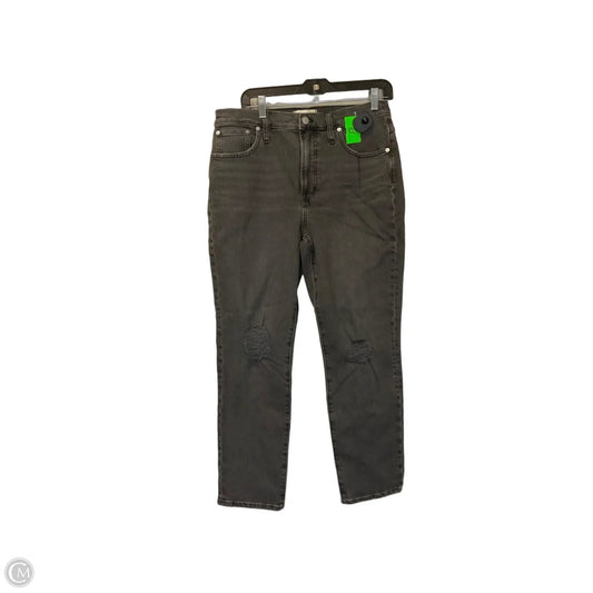 Jeans Straight By Madewell In Grey Denim, Size: 8
