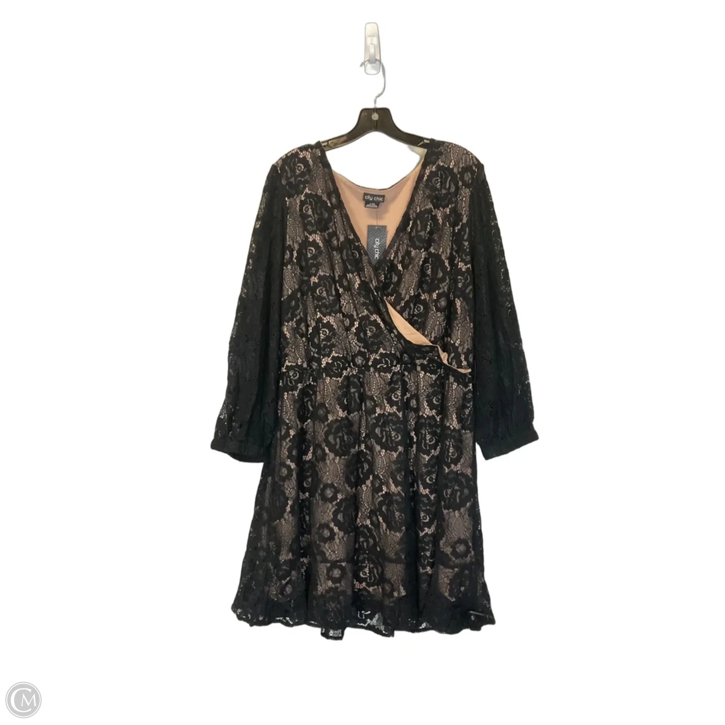 Dress Casual Midi By City Chic In Black, Size: L