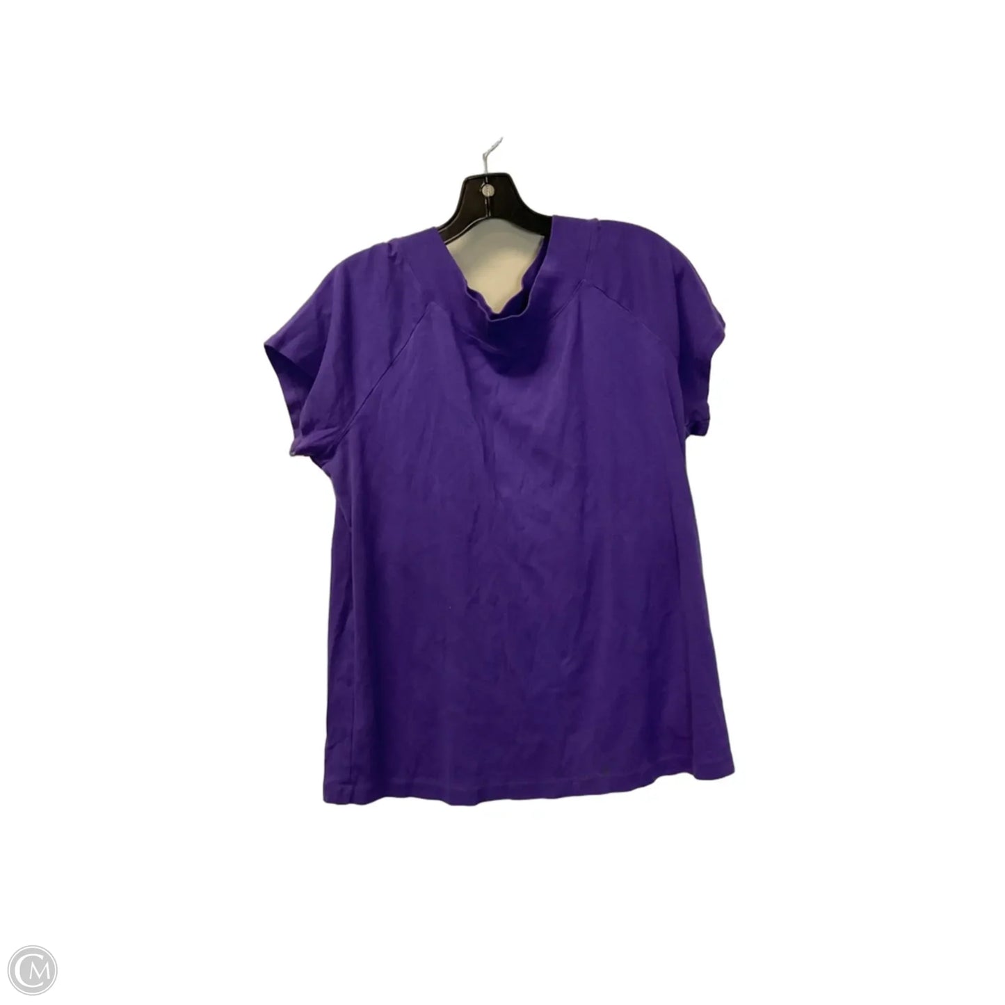 Top Short Sleeve By Jones New York In Purple, Size: 2x