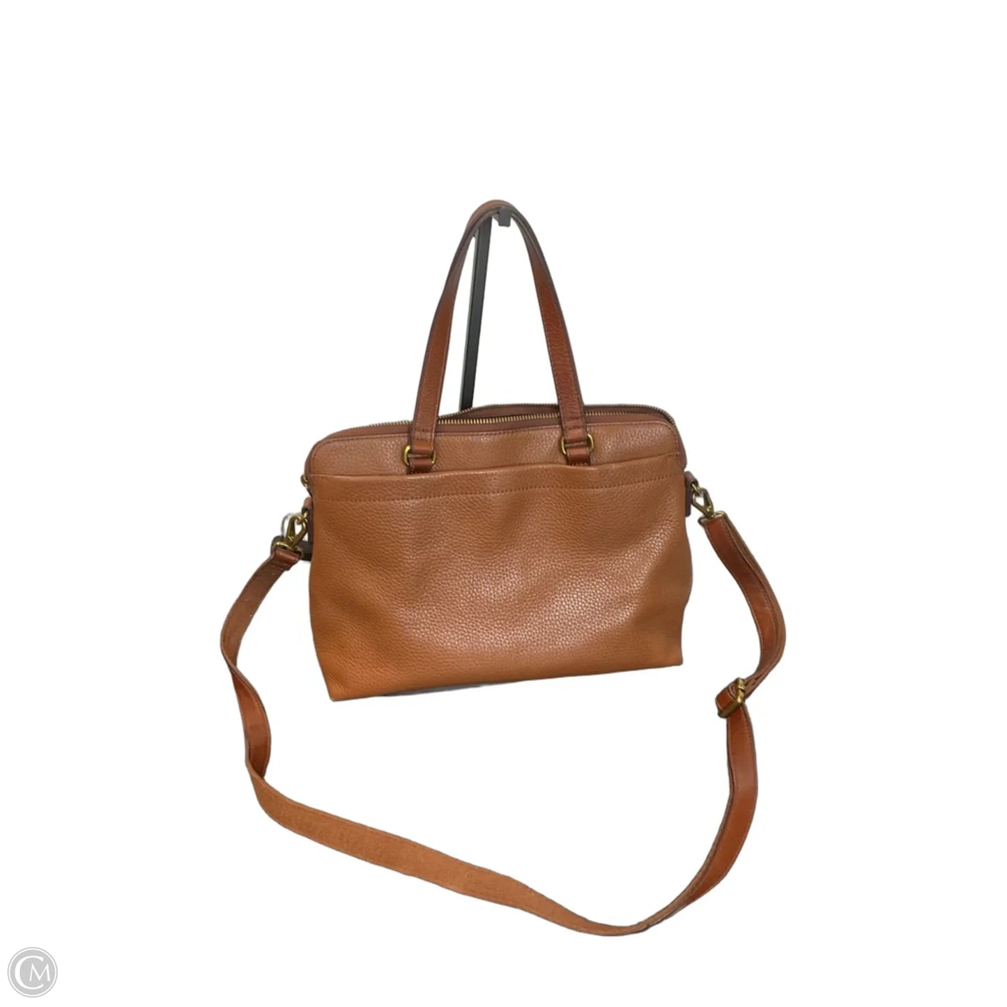 Crossbody Leather By Fossil, Size: Medium