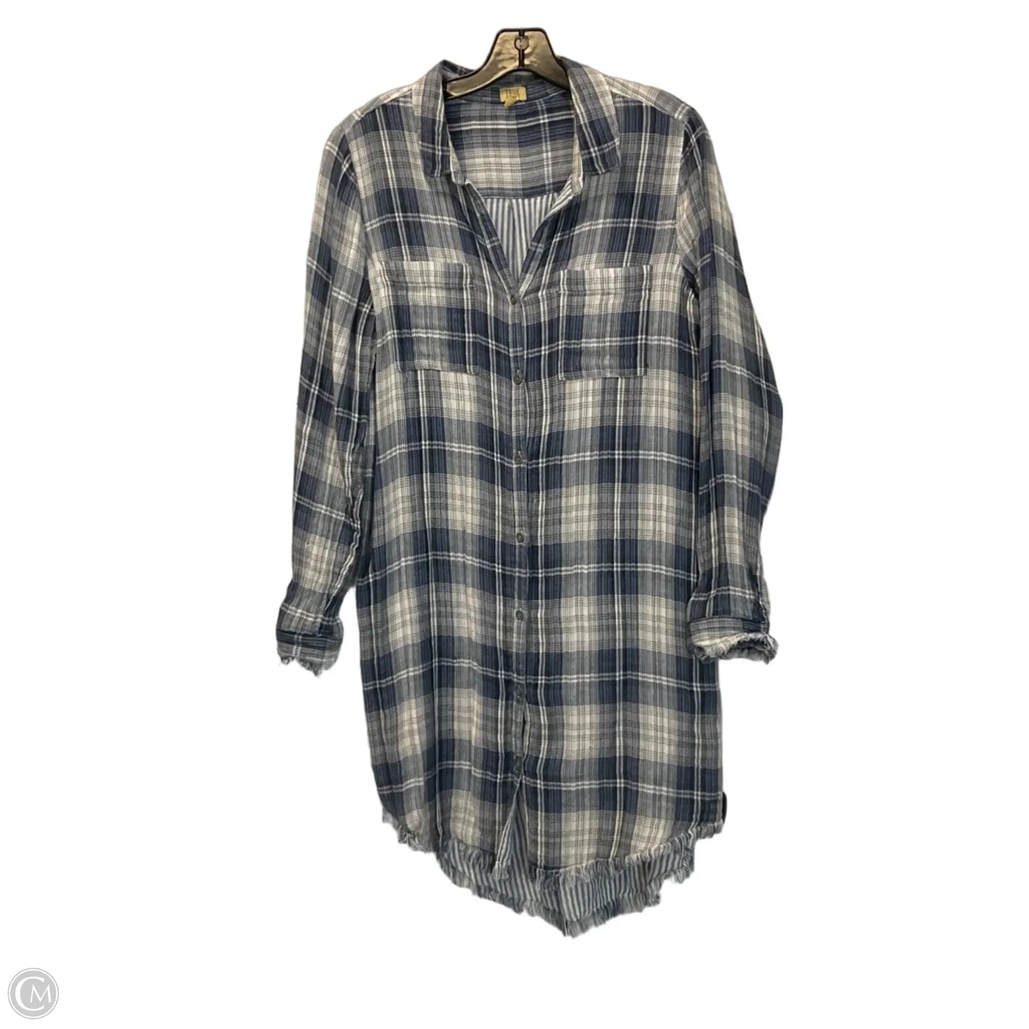 Dress Casual Midi By True Craft In Blue, Size: L
