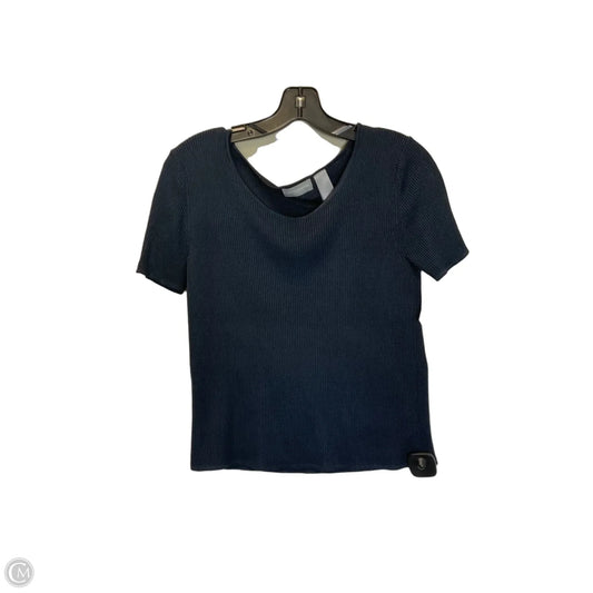 Top Short Sleeve Basic By Liz Claiborne In Blue, Size: S