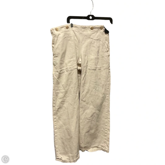 Jeans Wide Leg By Pilcro In Cream, Size: 16