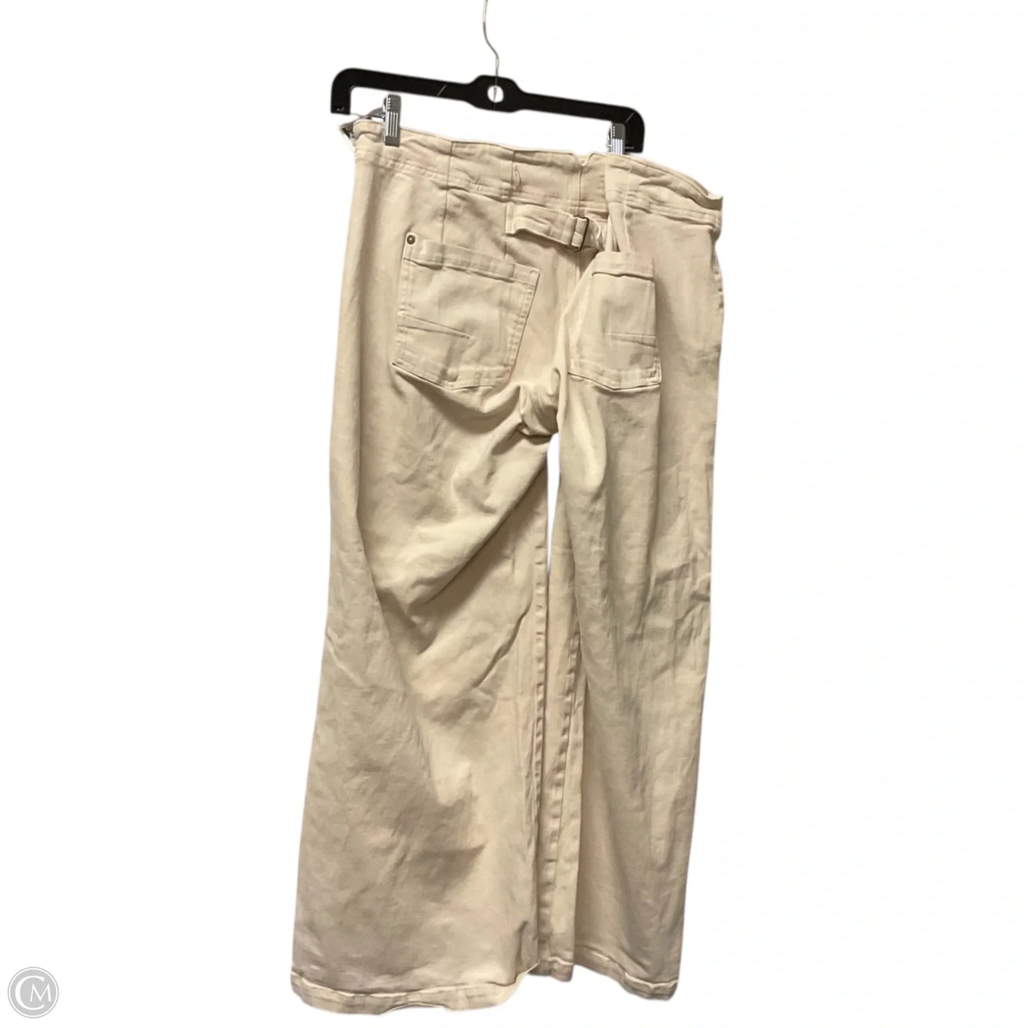 Jeans Wide Leg By Pilcro In Cream, Size: 16