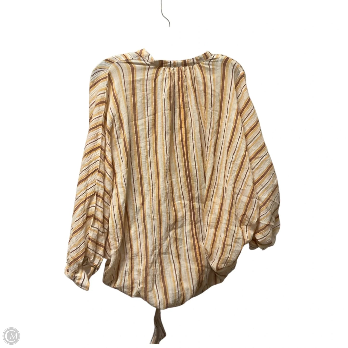 Top Long Sleeve By Anthropologie In Orange, Size: 1x