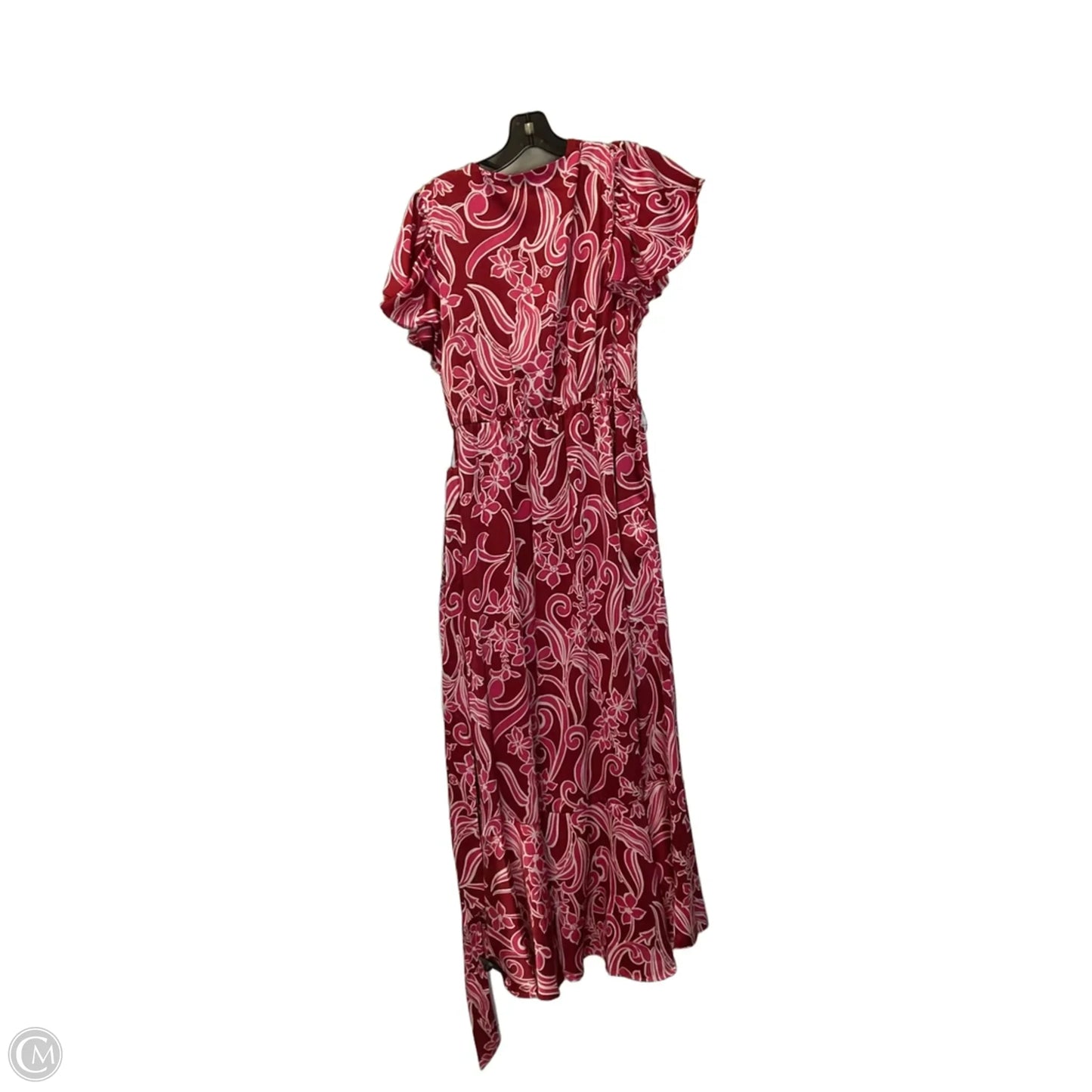 Dress Casual Maxi By Nicole Miller In Pink & Red, Size: S