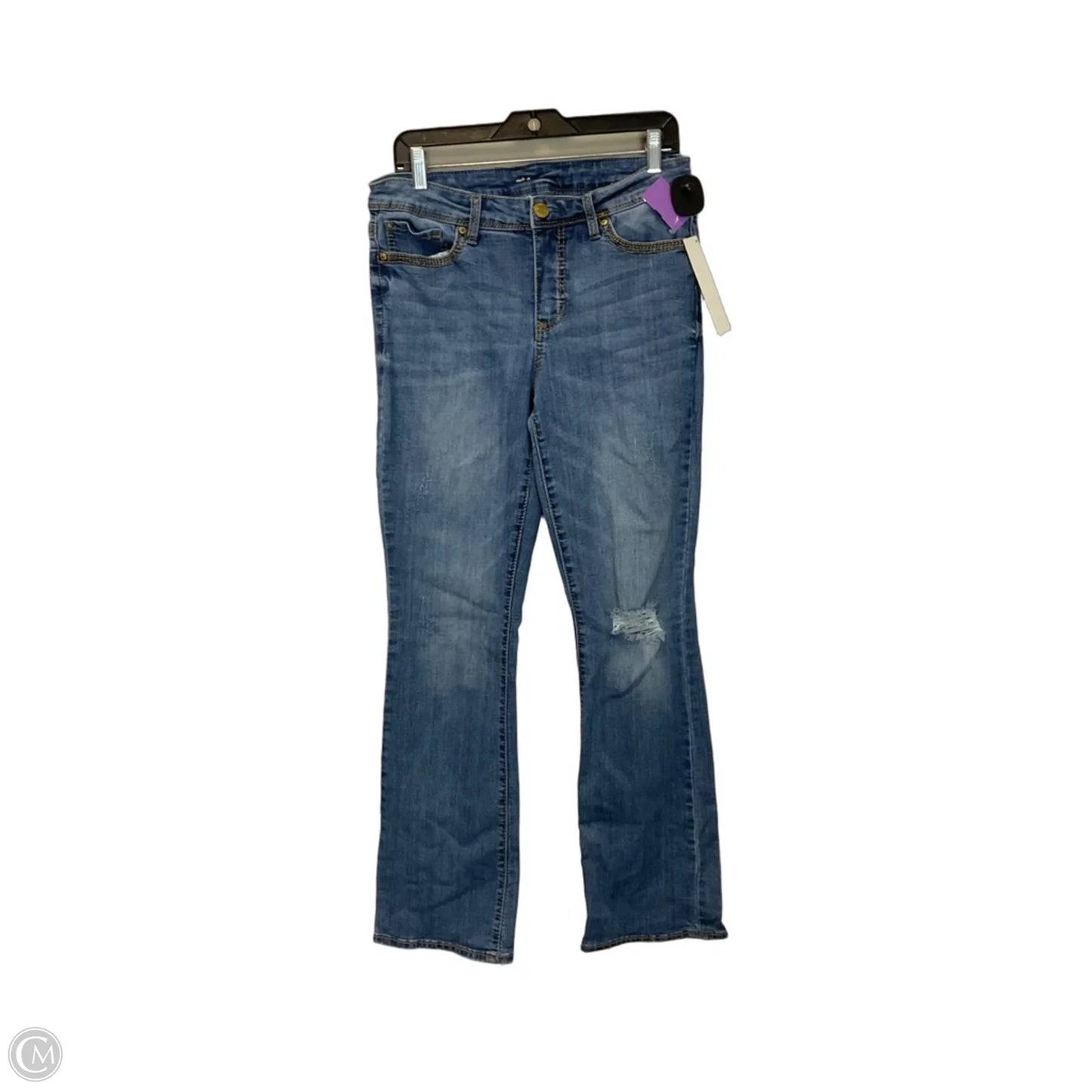 Jeans Boot Cut By Seven 7 In Blue Denim, Size: 8