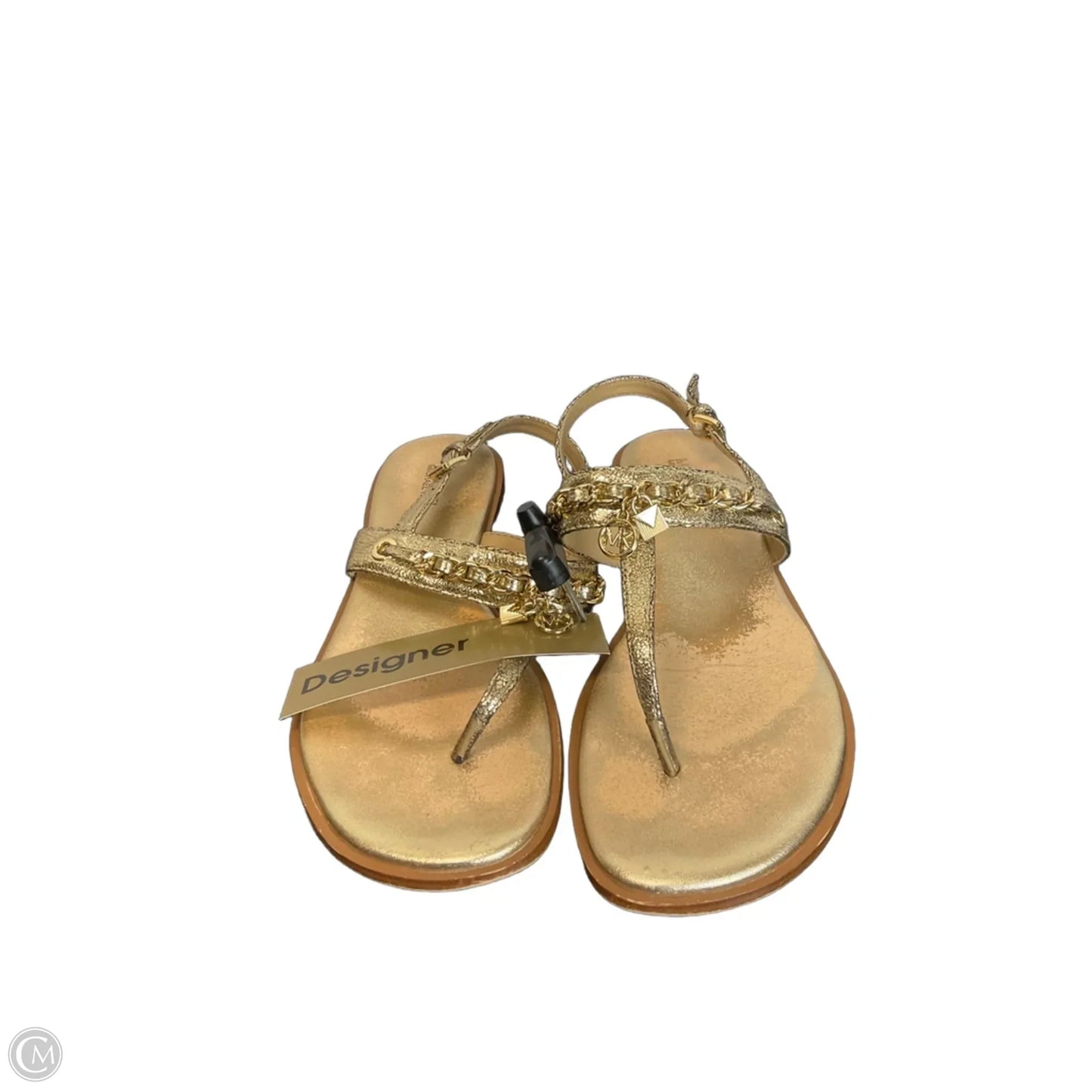 Sandals Flats By Michael By Michael Kors In Gold, Size: 8