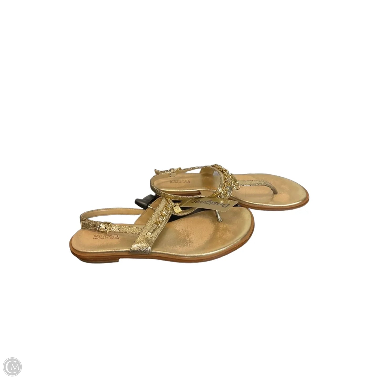 Sandals Flats By Michael By Michael Kors In Gold, Size: 8