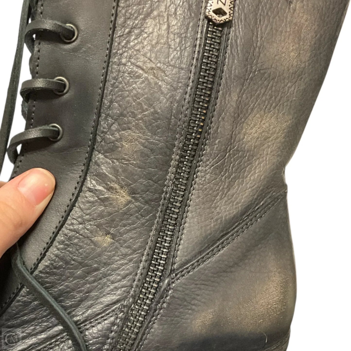 Boots Ankle Heels By Clothes Mentor In Black, Size: 9