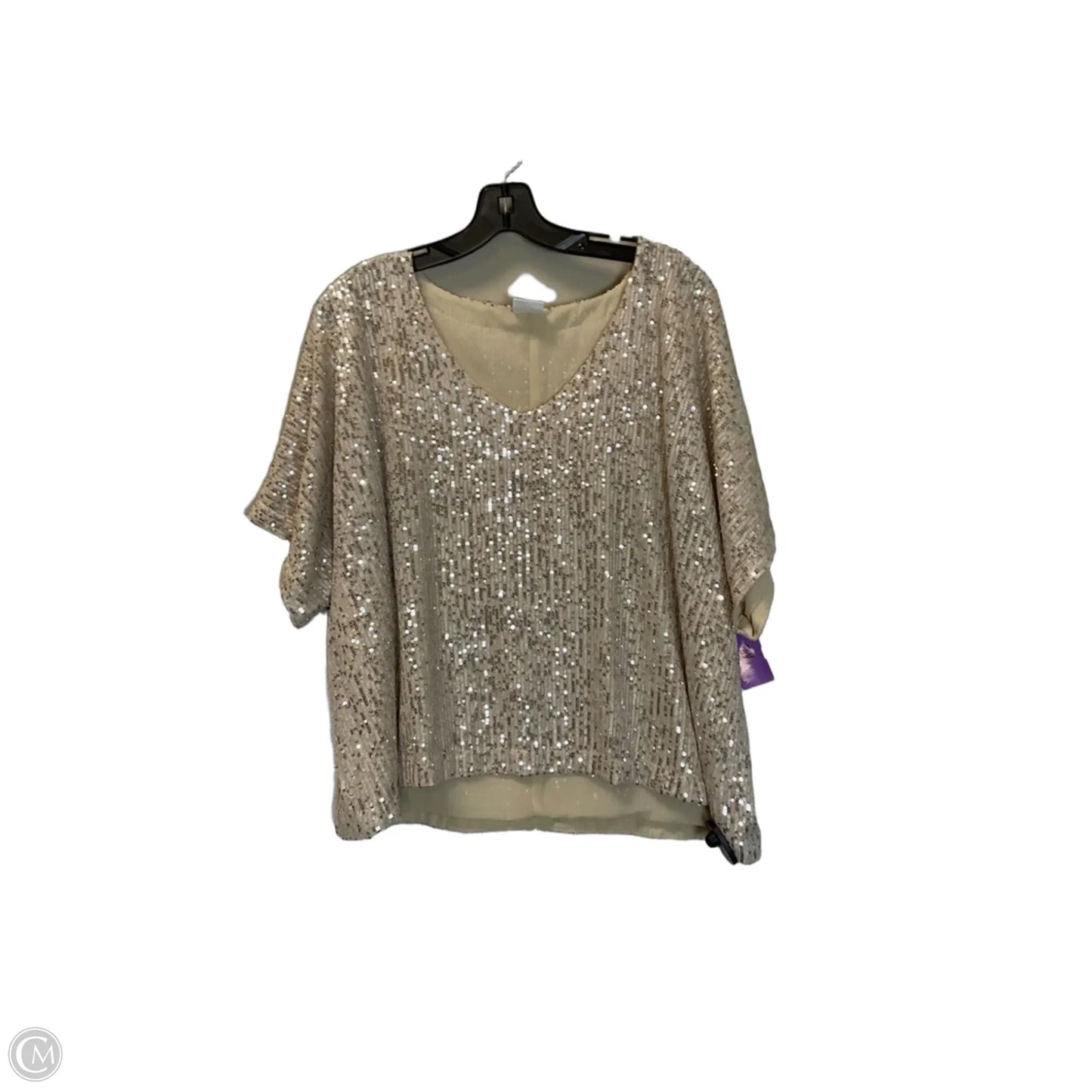 Top Short Sleeve By By Together In Gold, Size: S