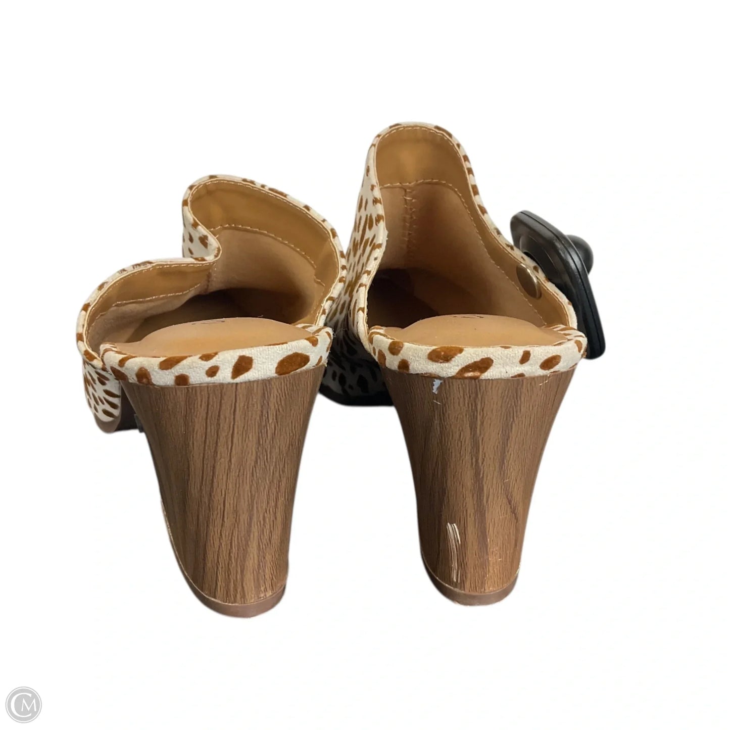 Shoes Heels Block By Qupid In Animal Print, Size: 7