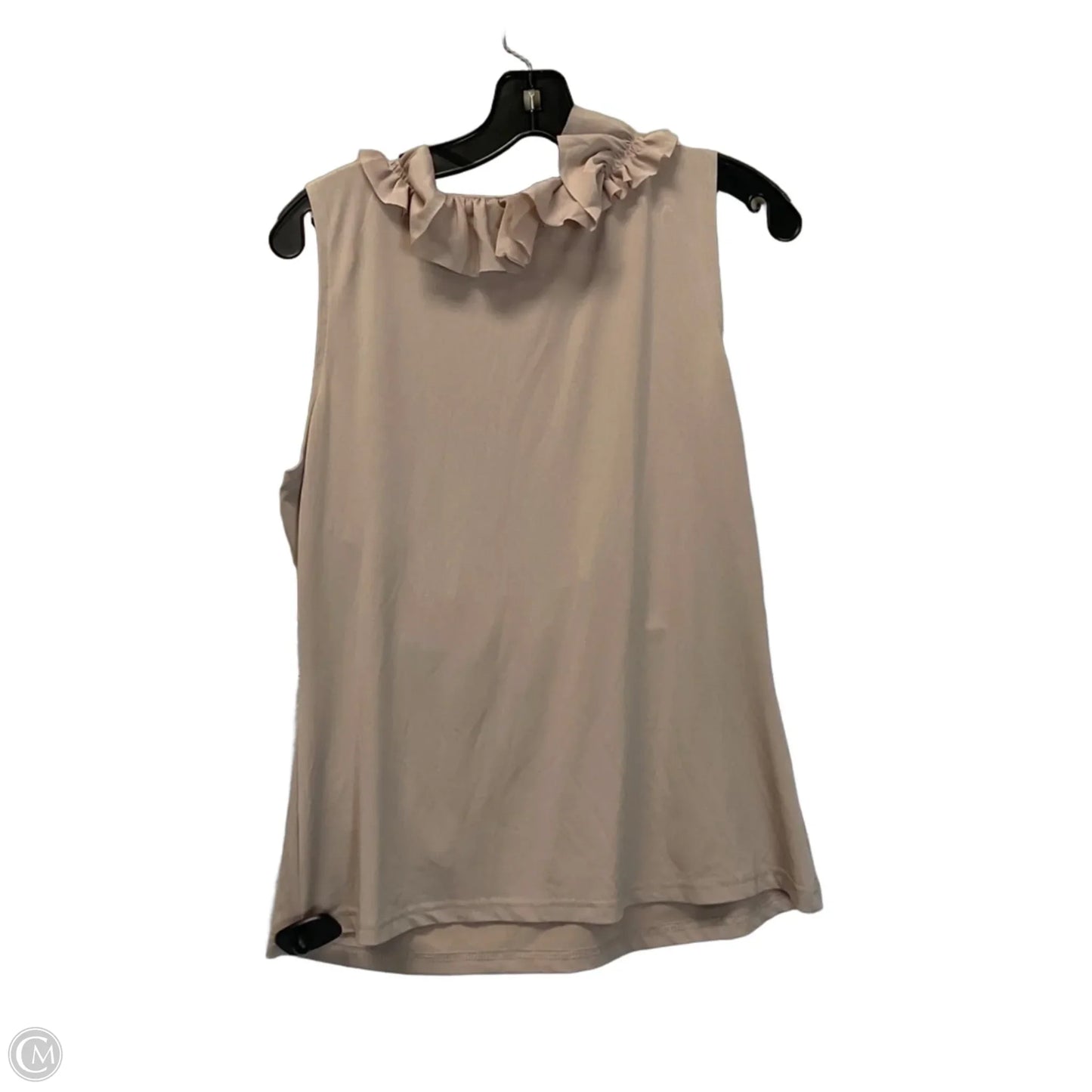 Top Sleeveless By Saks Fifth Avenue In Tan, Size: L