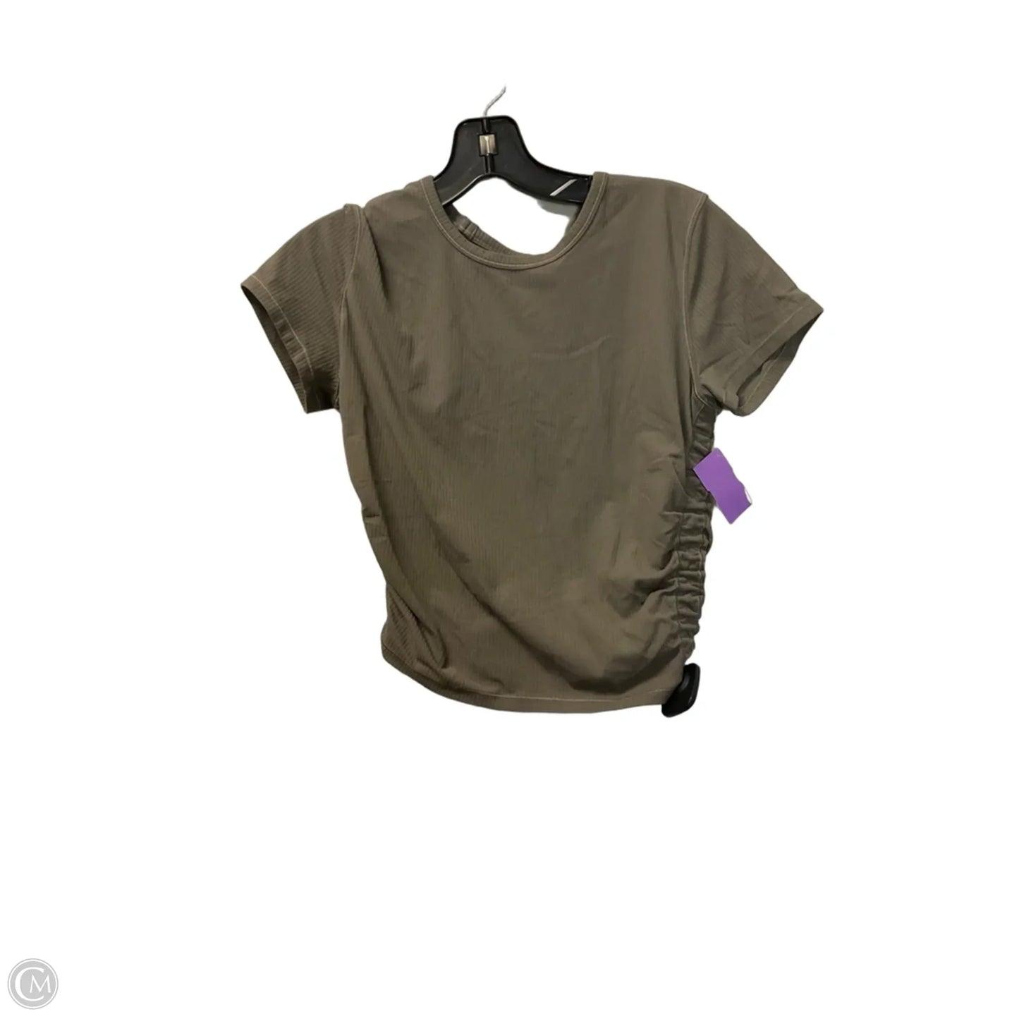 Athletic Top Short Sleeve By Lululemon In Brown, Size: S