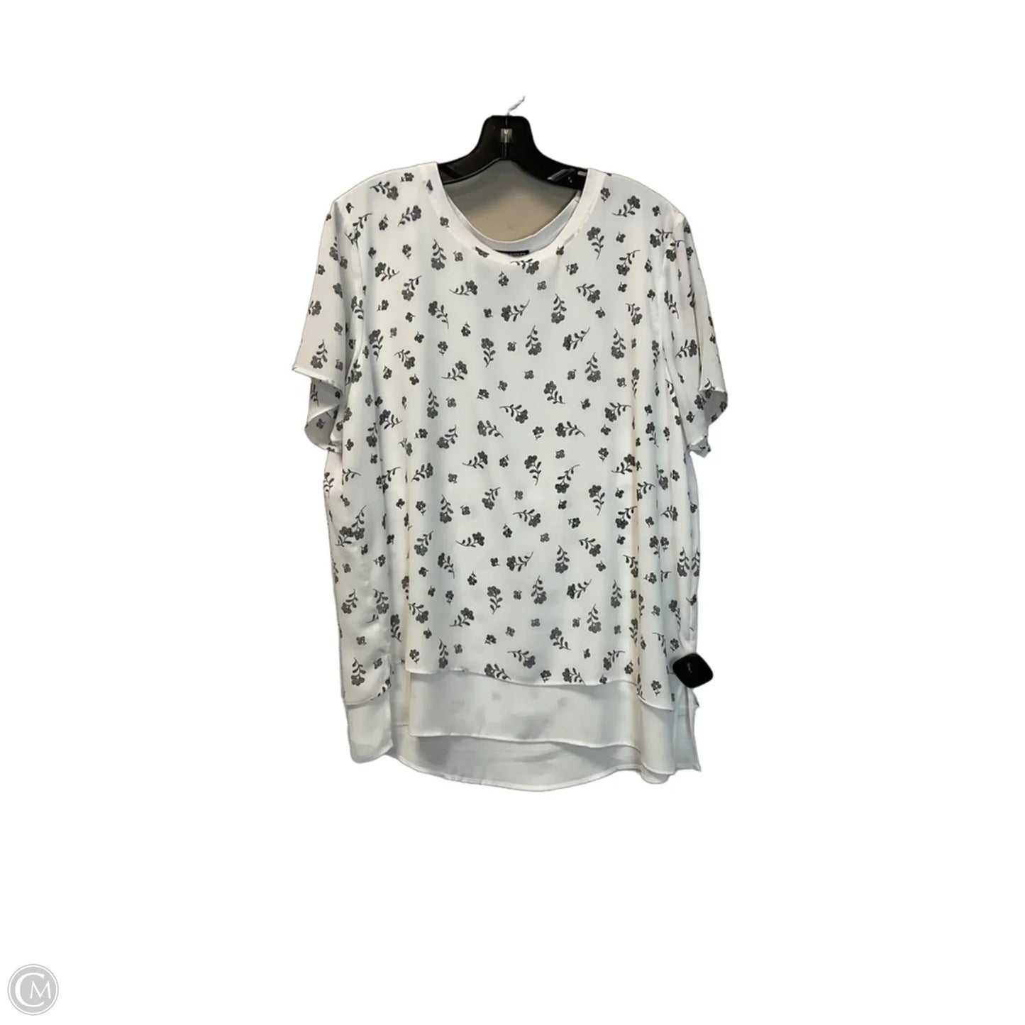 Top Short Sleeve Basic By Hilary Radley In White, Size: Xl