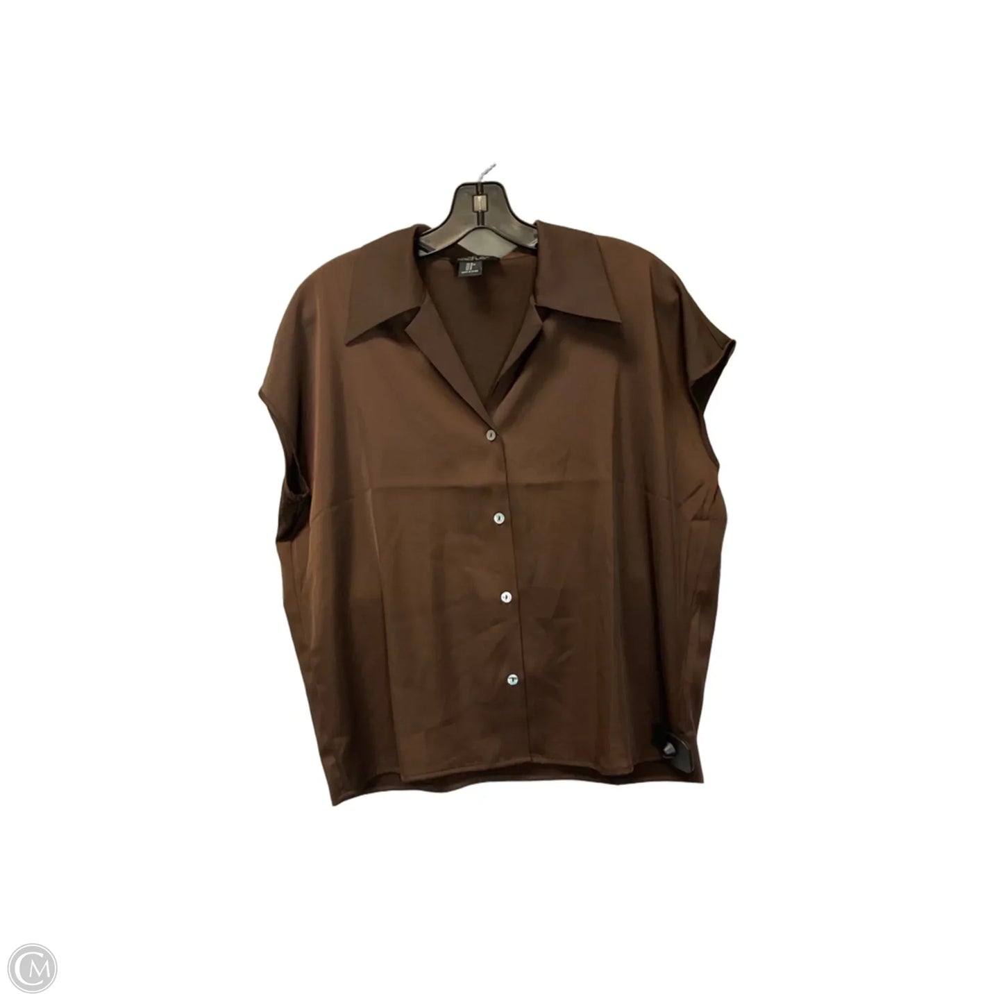 Top Short Sleeve Basic By Rachel Zoe In Brown, Size: M