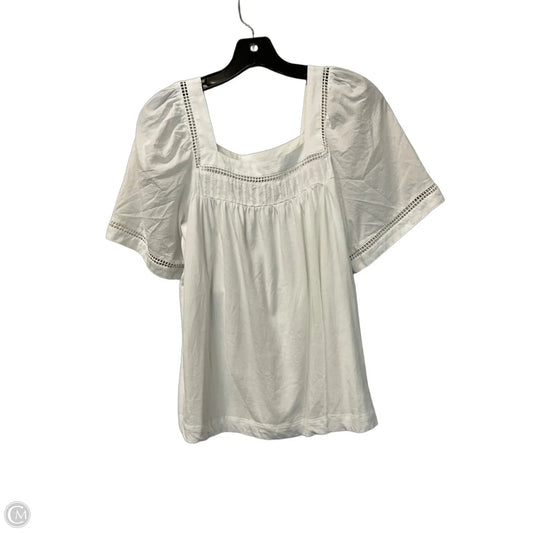 Top Short Sleeve By Joie In White, Size: M
