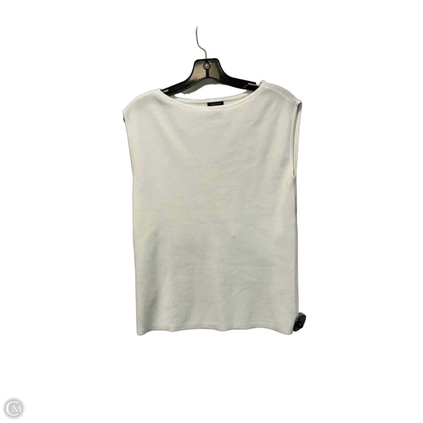 Top Sleeveless Basic By Ann Taylor In White, Size: M