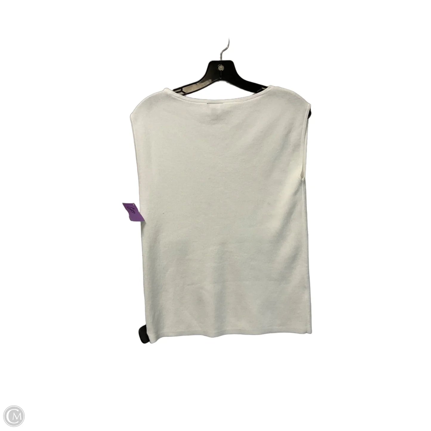 Top Sleeveless Basic By Ann Taylor In White, Size: M