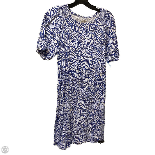 Dress Designer By Lilly Pulitzer In Blue & White, Size: M