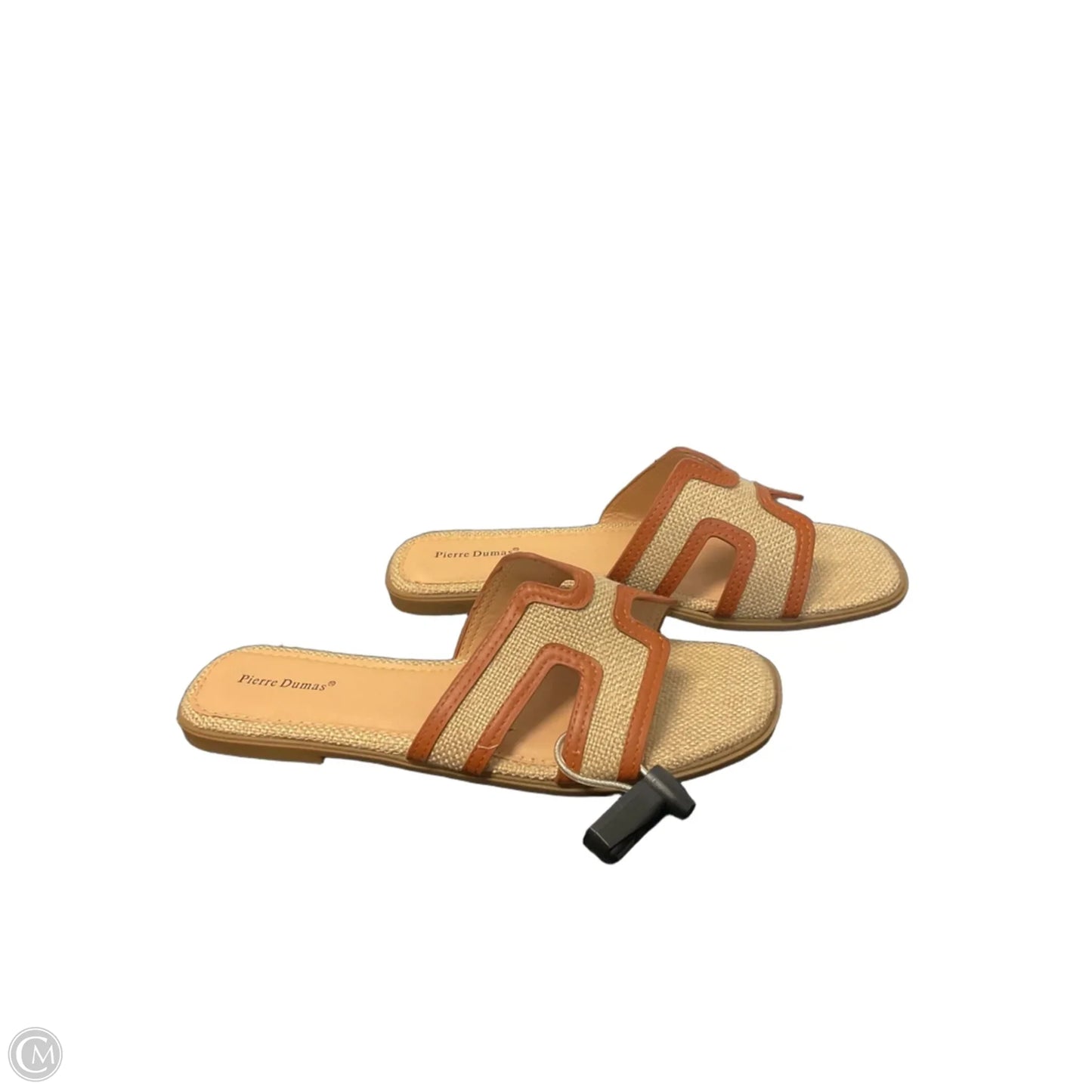 Sandals Flip Flops By Pierre Dumas In Tan, Size: 9