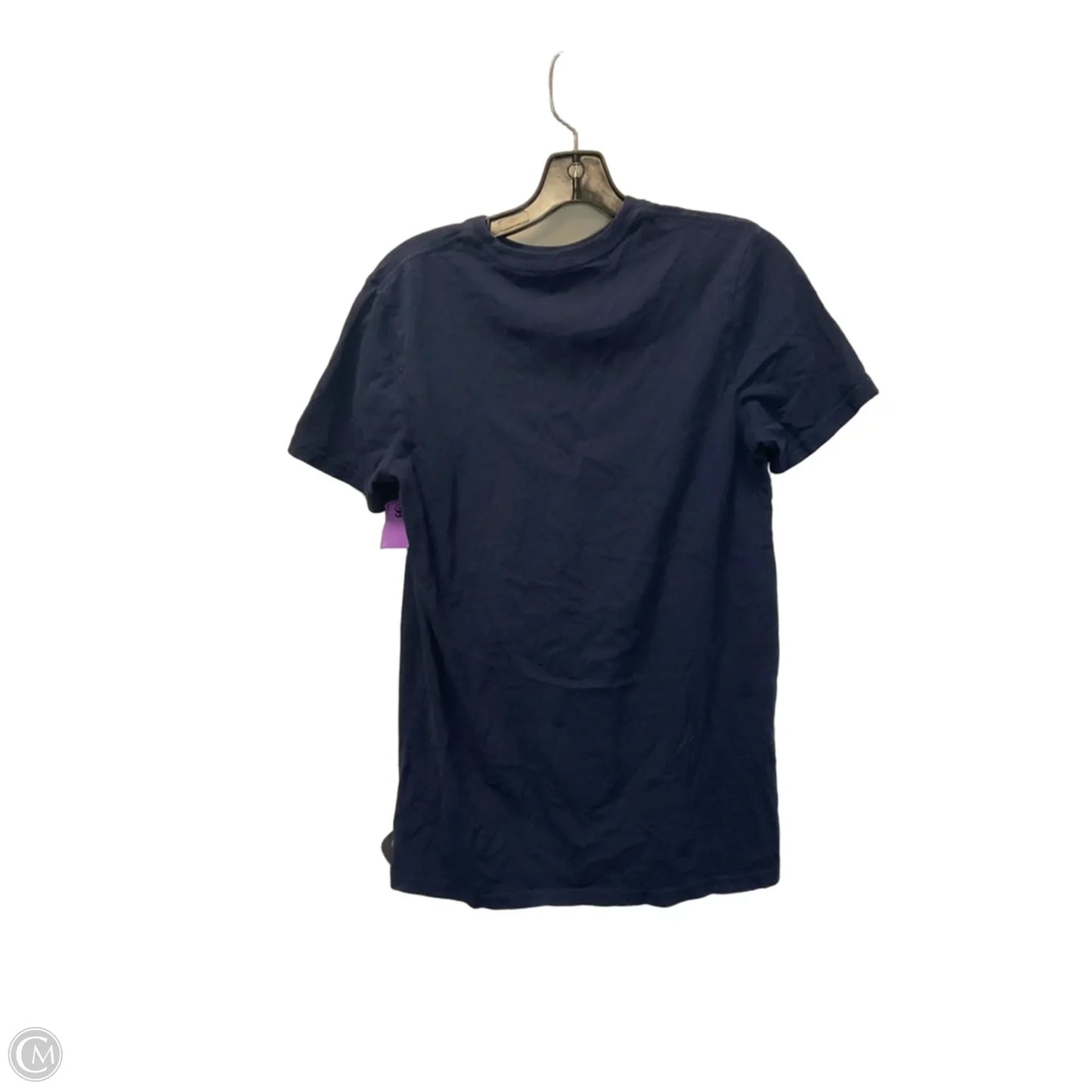 Top Short Sleeve Basic By Clothes Mentor In Navy, Size: S