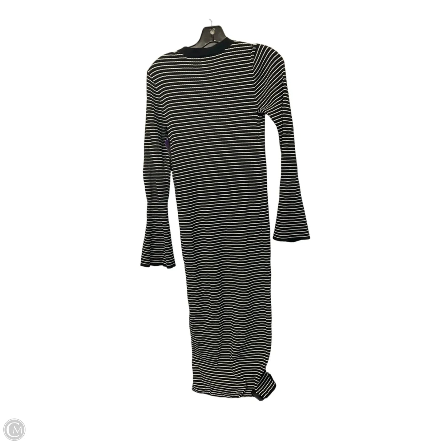 Dress Casual Maxi By A New Day In Black & White, Size: Xs
