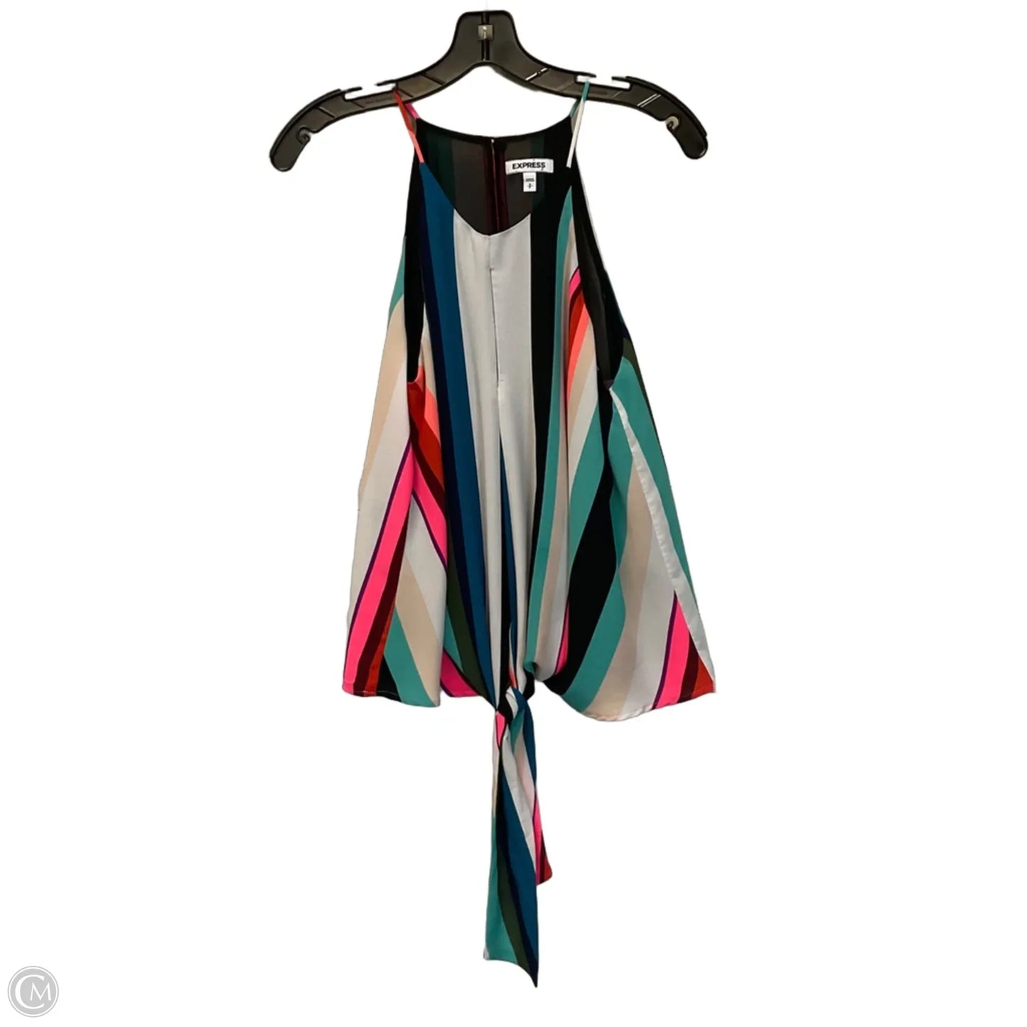 Top Sleeveless By Express In Striped Pattern, Size: S