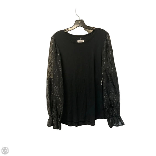 Top Long Sleeve By Cupio In Black, Size: Xl