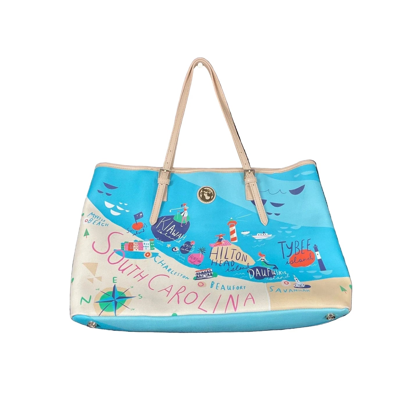 Handbag Designer By Spartina, Size: Large