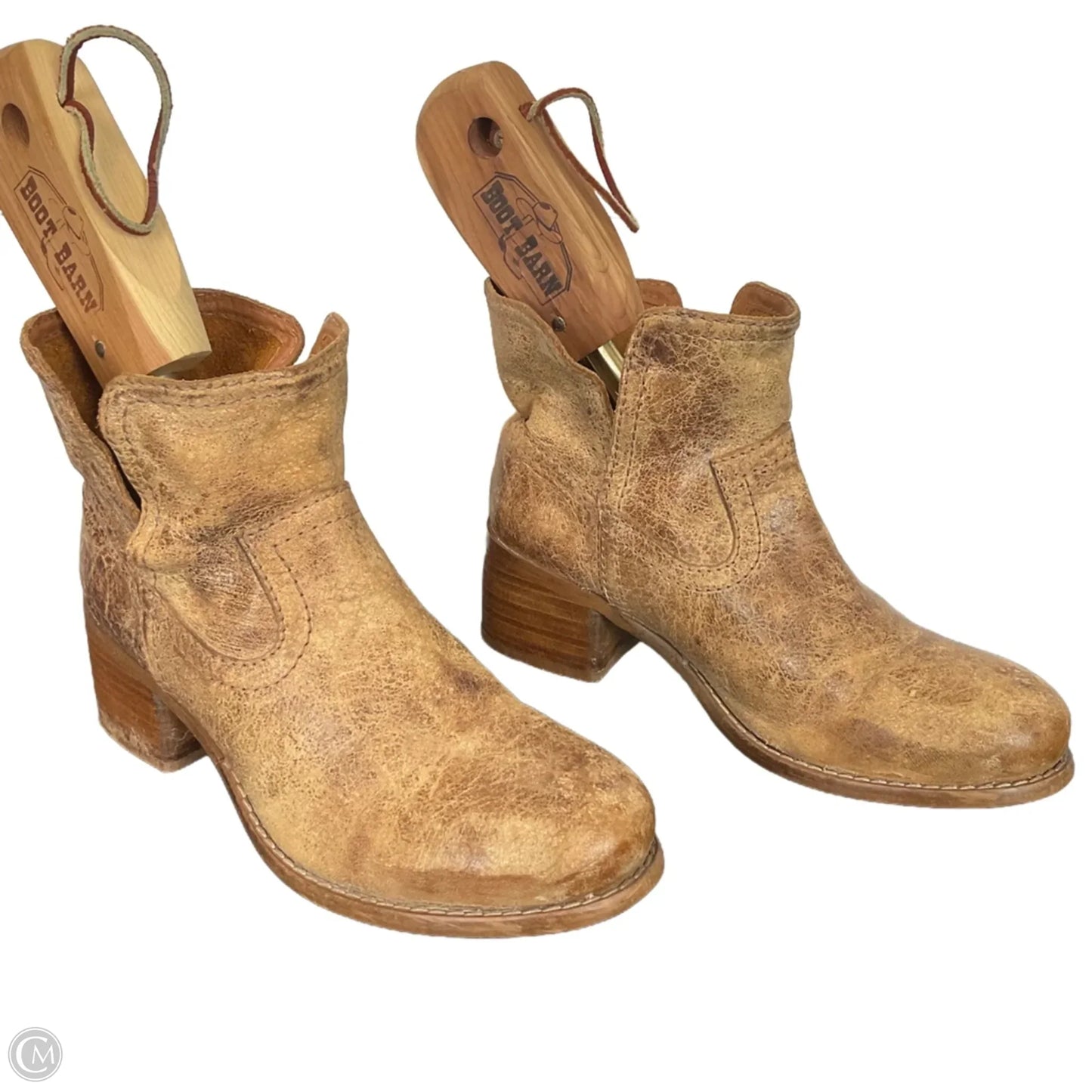 Boots Ankle Heels By Diba In Brown, Size: 6