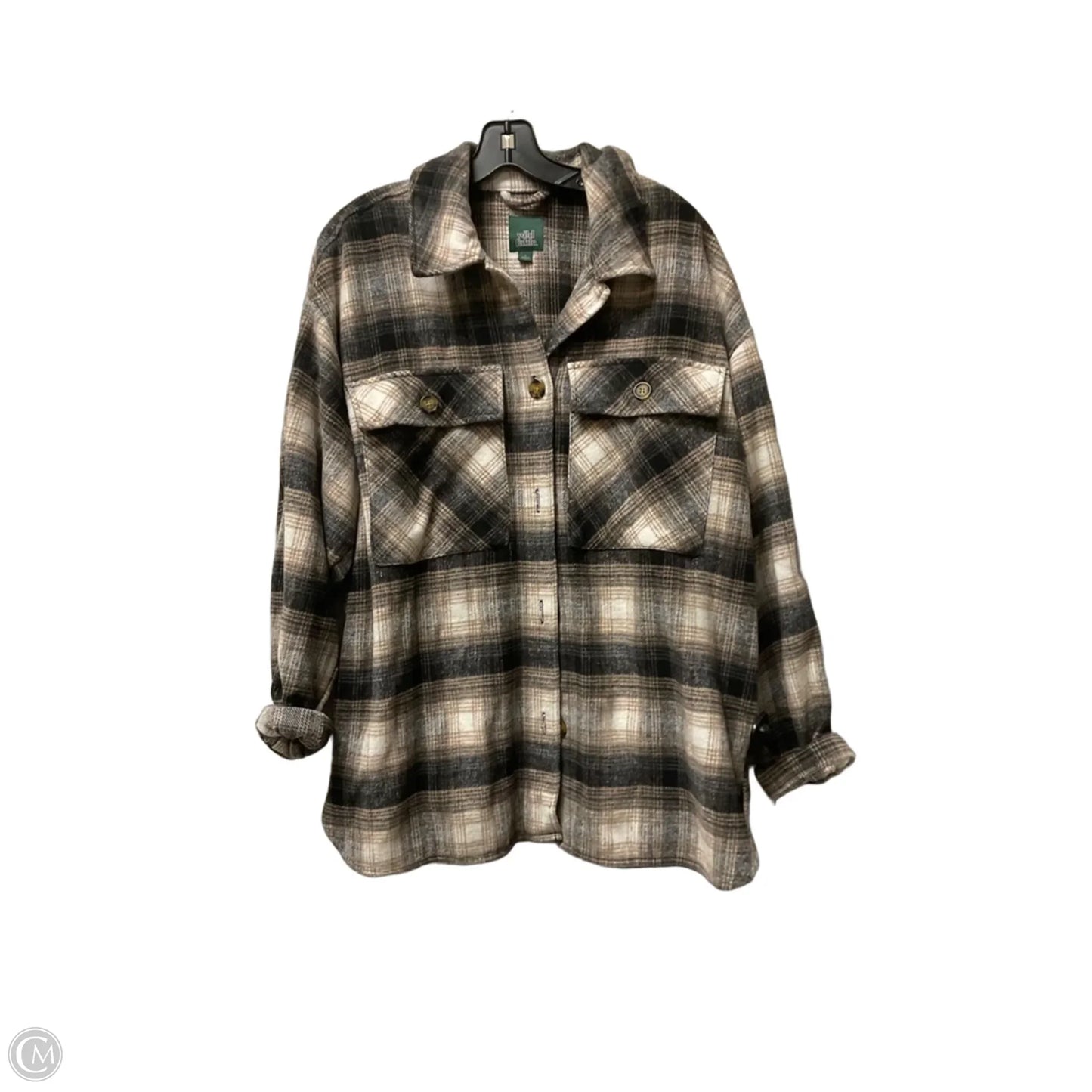 Coat Other By Wild Fable In Plaid Pattern, Size: L