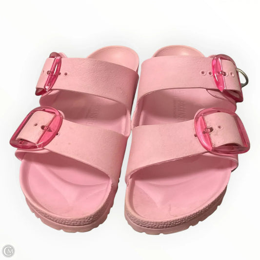 Sandals Flats By Birkenstock In Pink, Size: 10