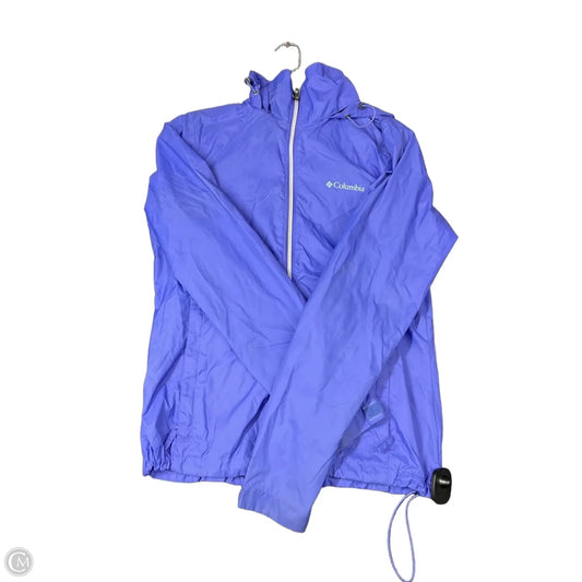 Coat Raincoat By Columbia In Purple, Size: S