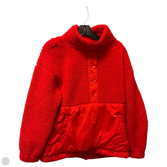 Jacket Faux Fur & Sherpa By Lou And Grey In Red, Size: M