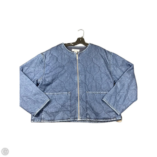 Jacket Denim By Madewell In Blue Denim, Size: Xl