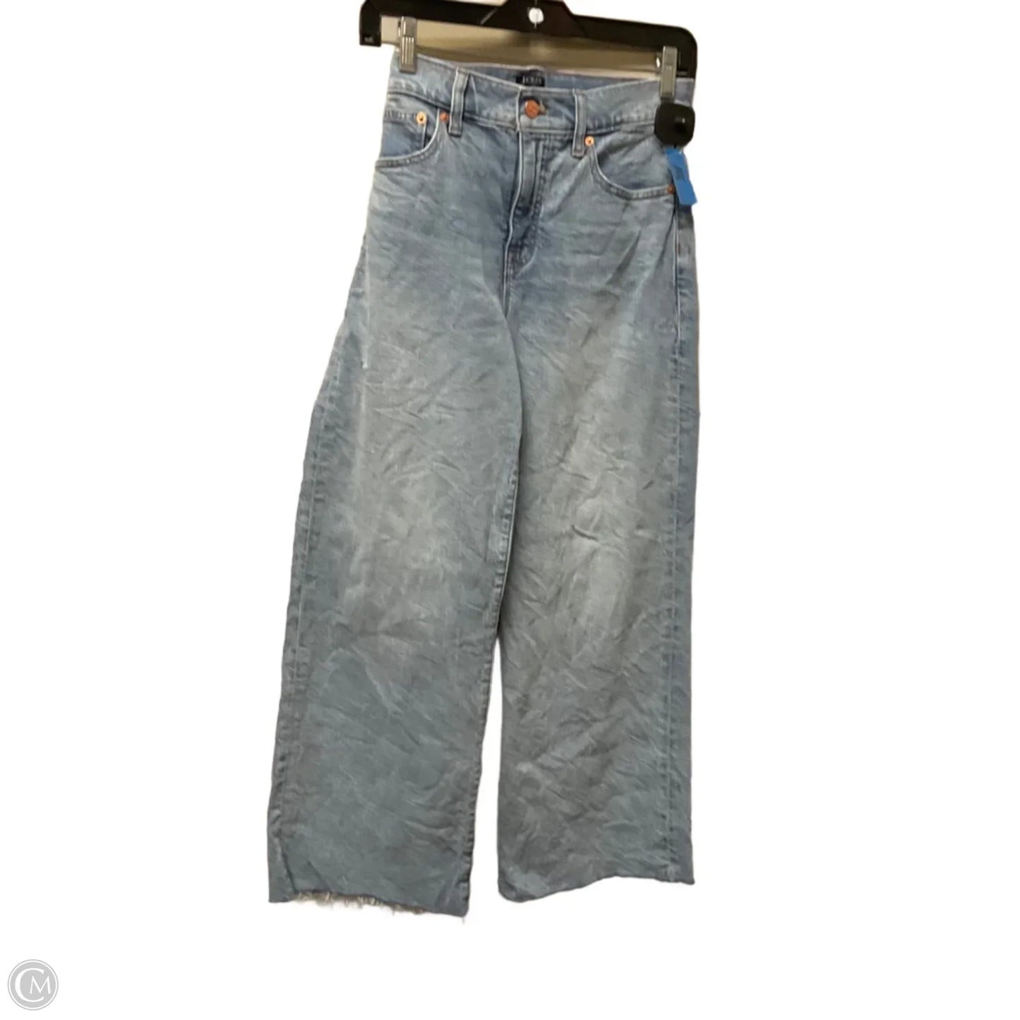 Jeans Straight By J. Crew In Blue Denim, Size: 2