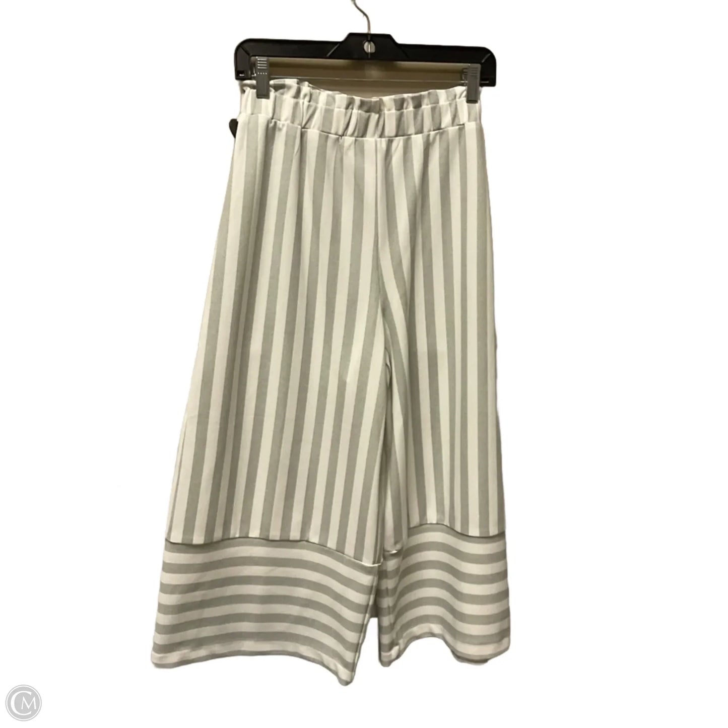 Pants Set 2pc By Clothes Mentor In Grey & White, Size: M