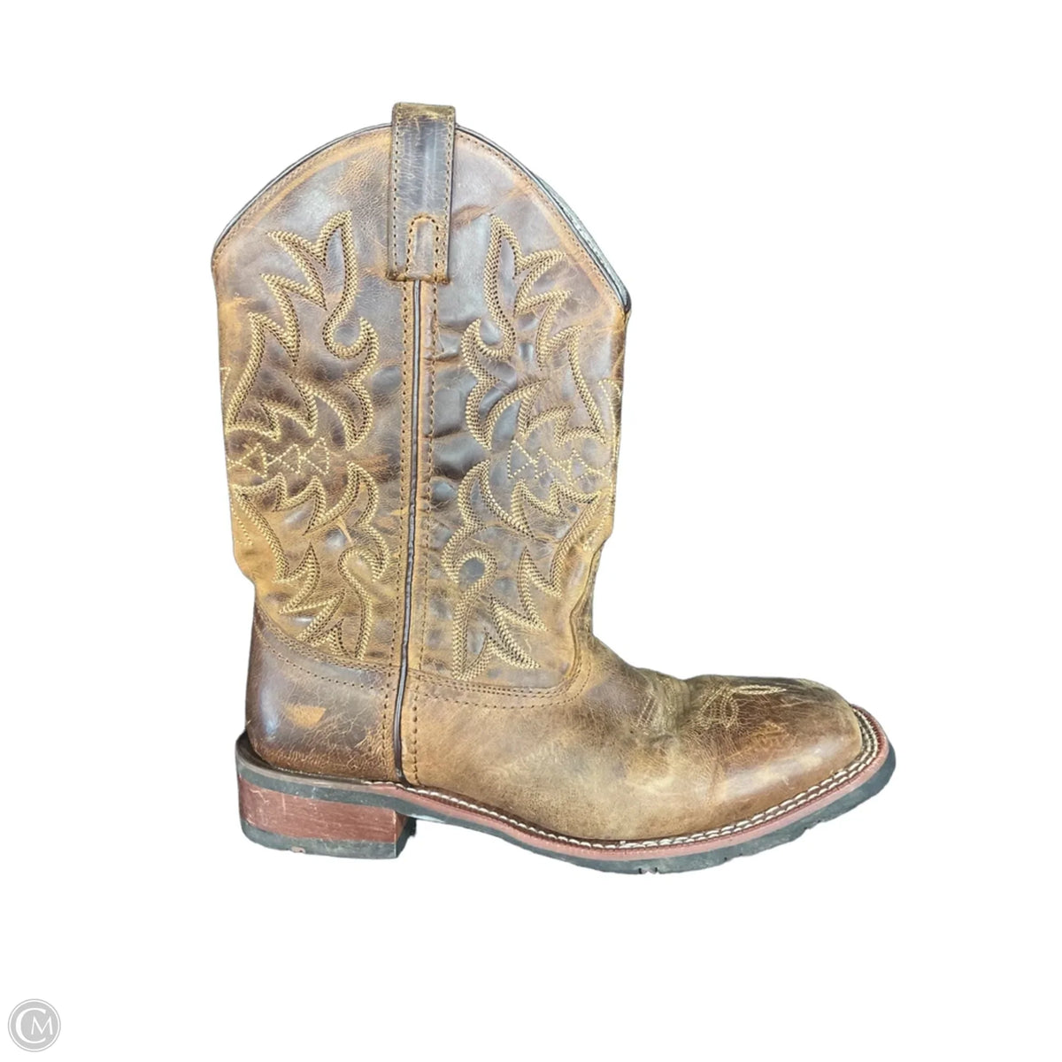 Boots Ankle Heels By Laredo In Brown, Size: 7.5