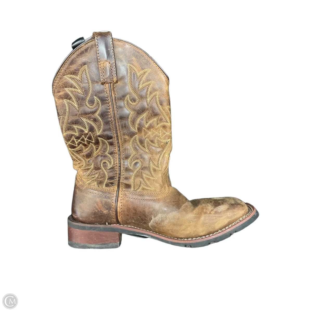 Boots Ankle Heels By Laredo In Brown, Size: 7.5