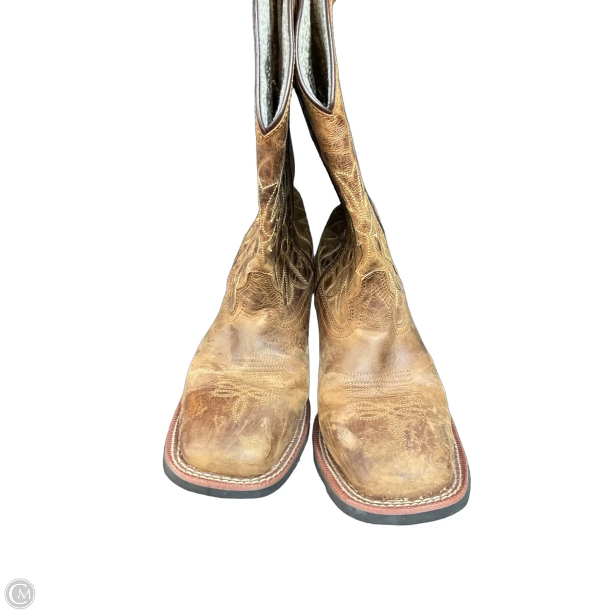 Boots Ankle Heels By Laredo In Brown, Size: 7.5