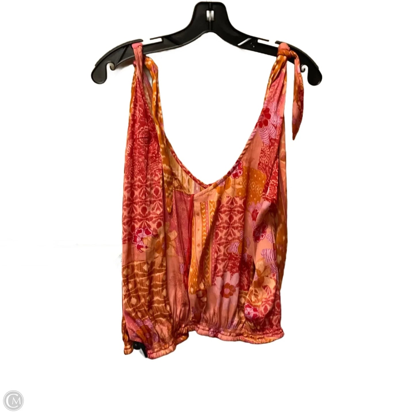 Top Sleeveless By Free People In Orange & Pink, Size: L