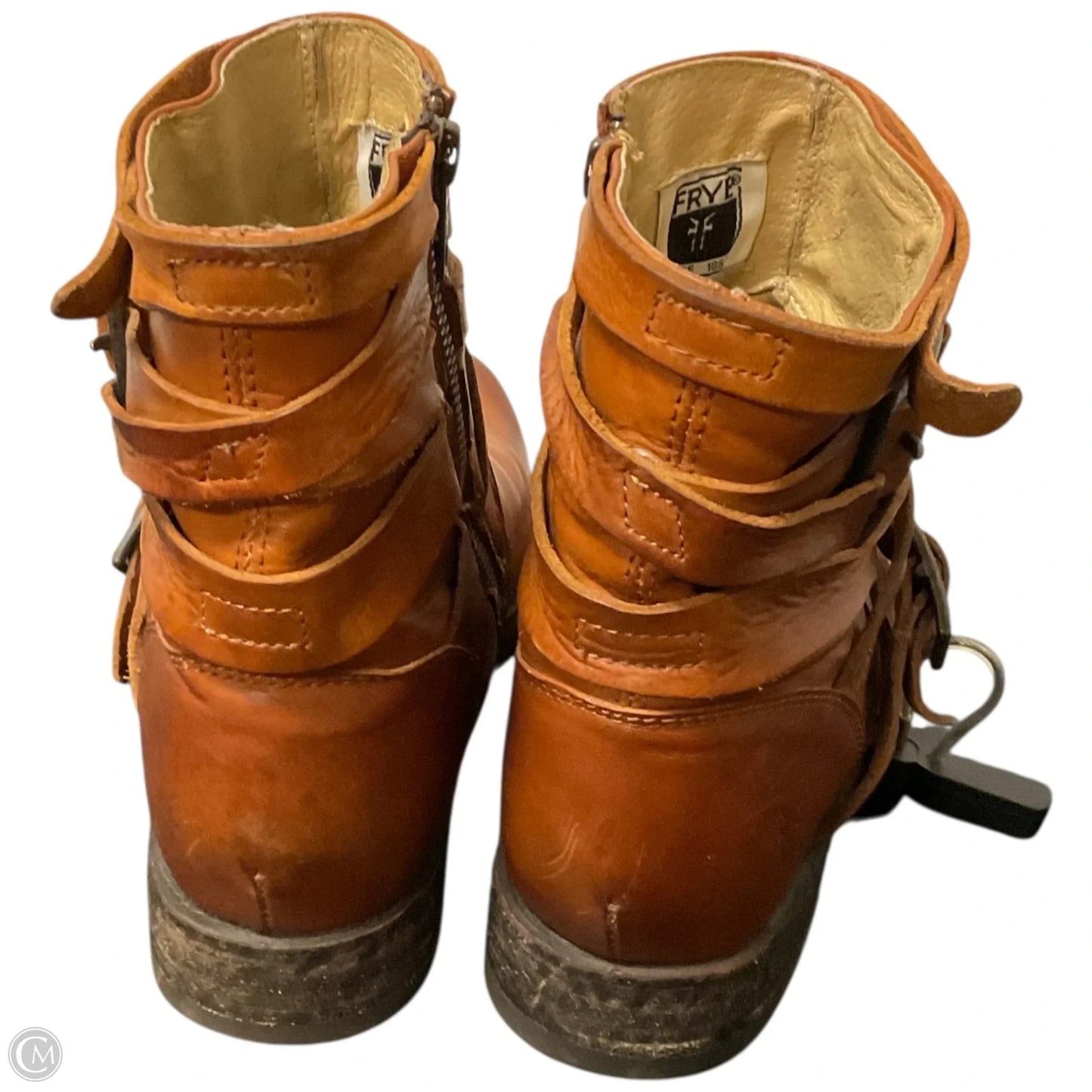 Boots Designer By Frye In Brown, Size: 9