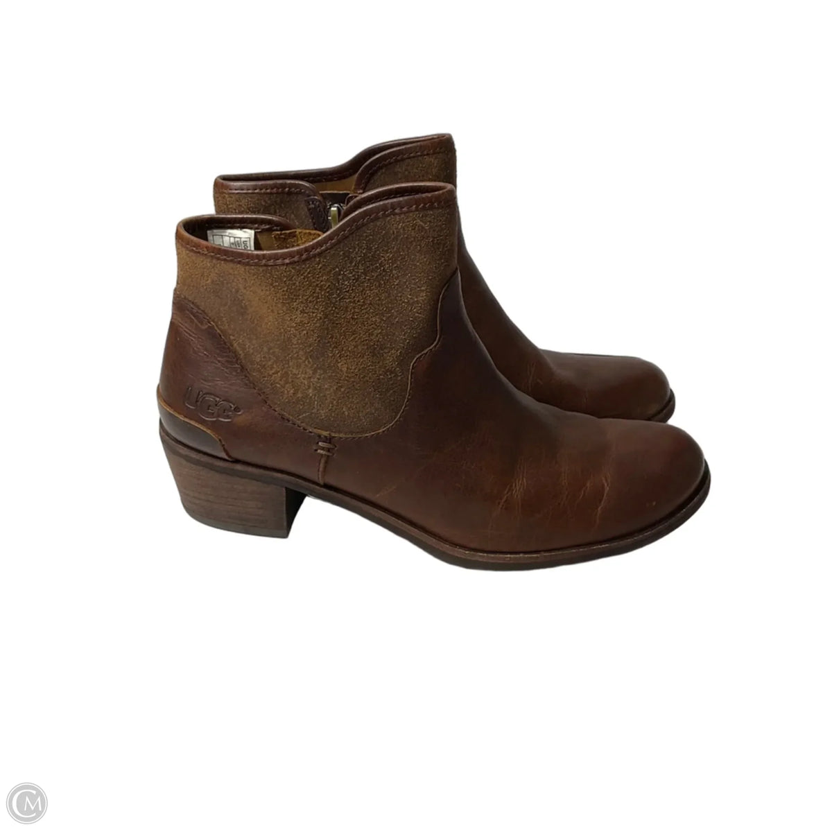 Boots Designer By Ugg In Brown, Size: 9