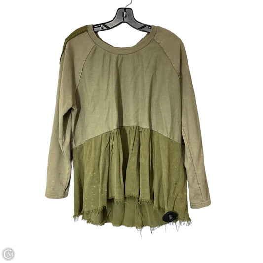 Top Long Sleeve By Umgee In Green, Size: S
