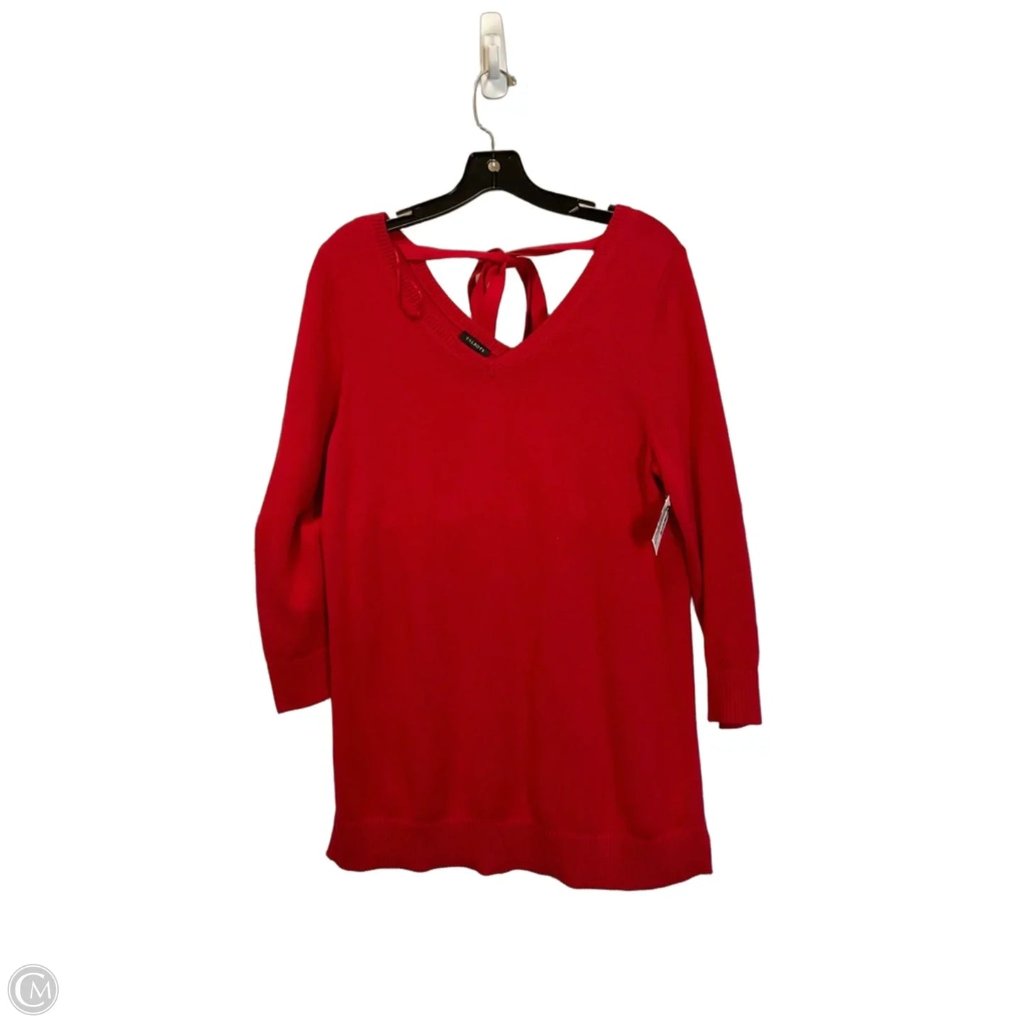 Top Long Sleeve By Talbots In Red, Size: M