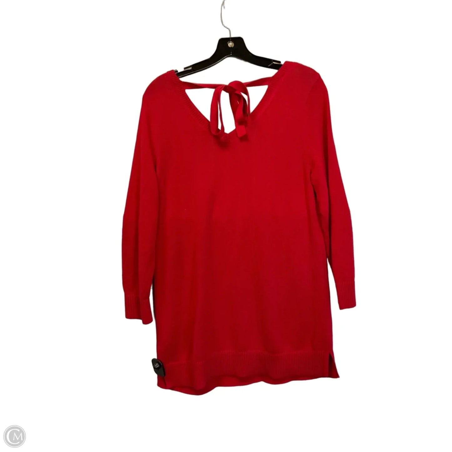Top Long Sleeve By Talbots In Red, Size: M